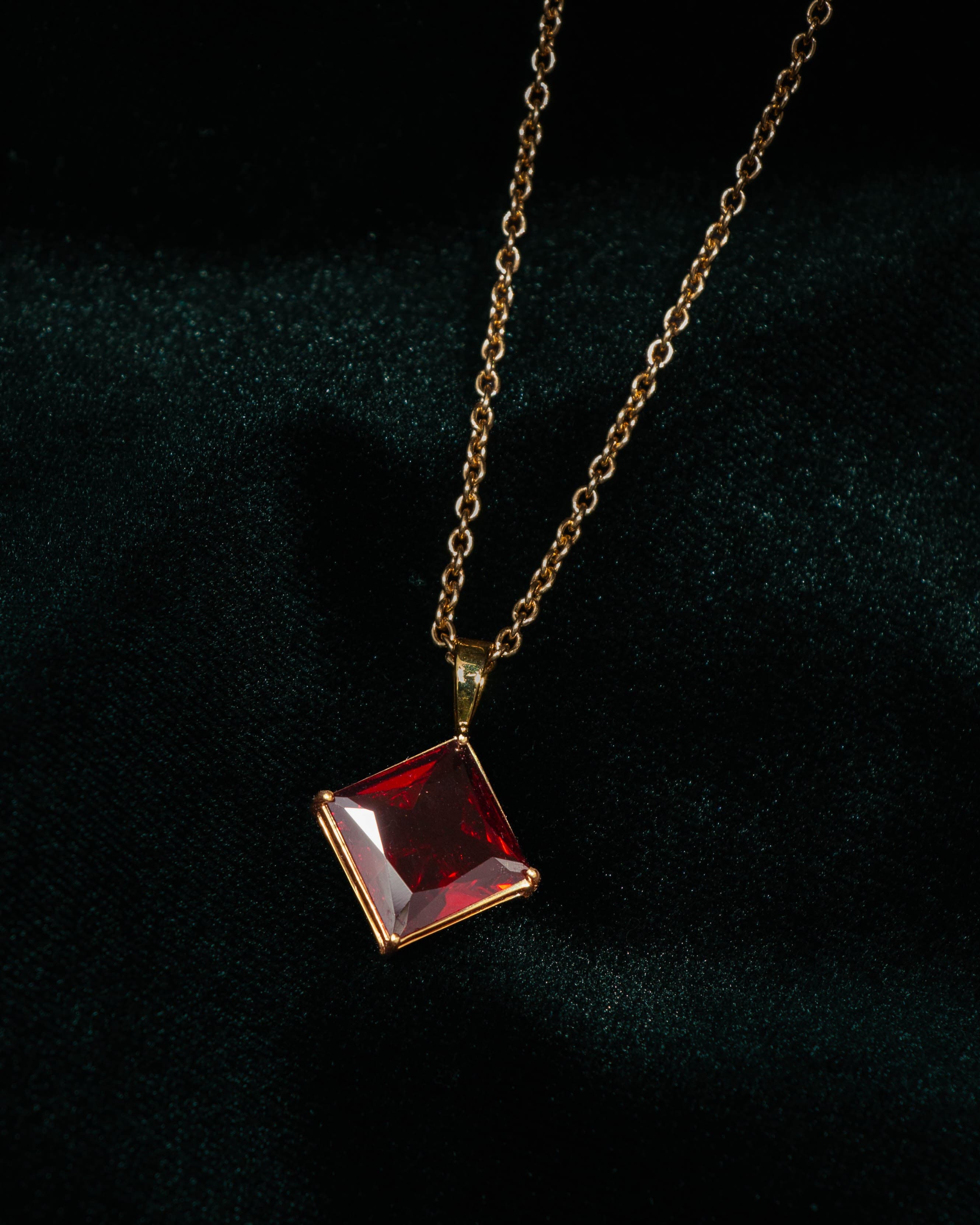 Collier Bertille - Grenat Pyrope, photo 2