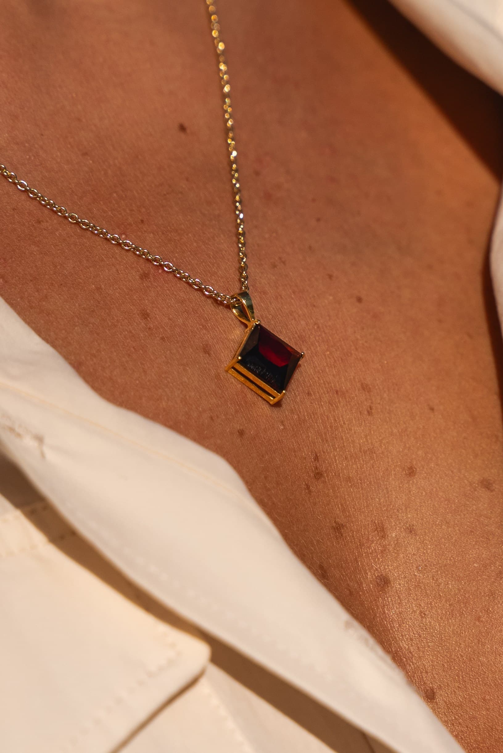 Collier Bertille - Grenat Pyrope, photo 5