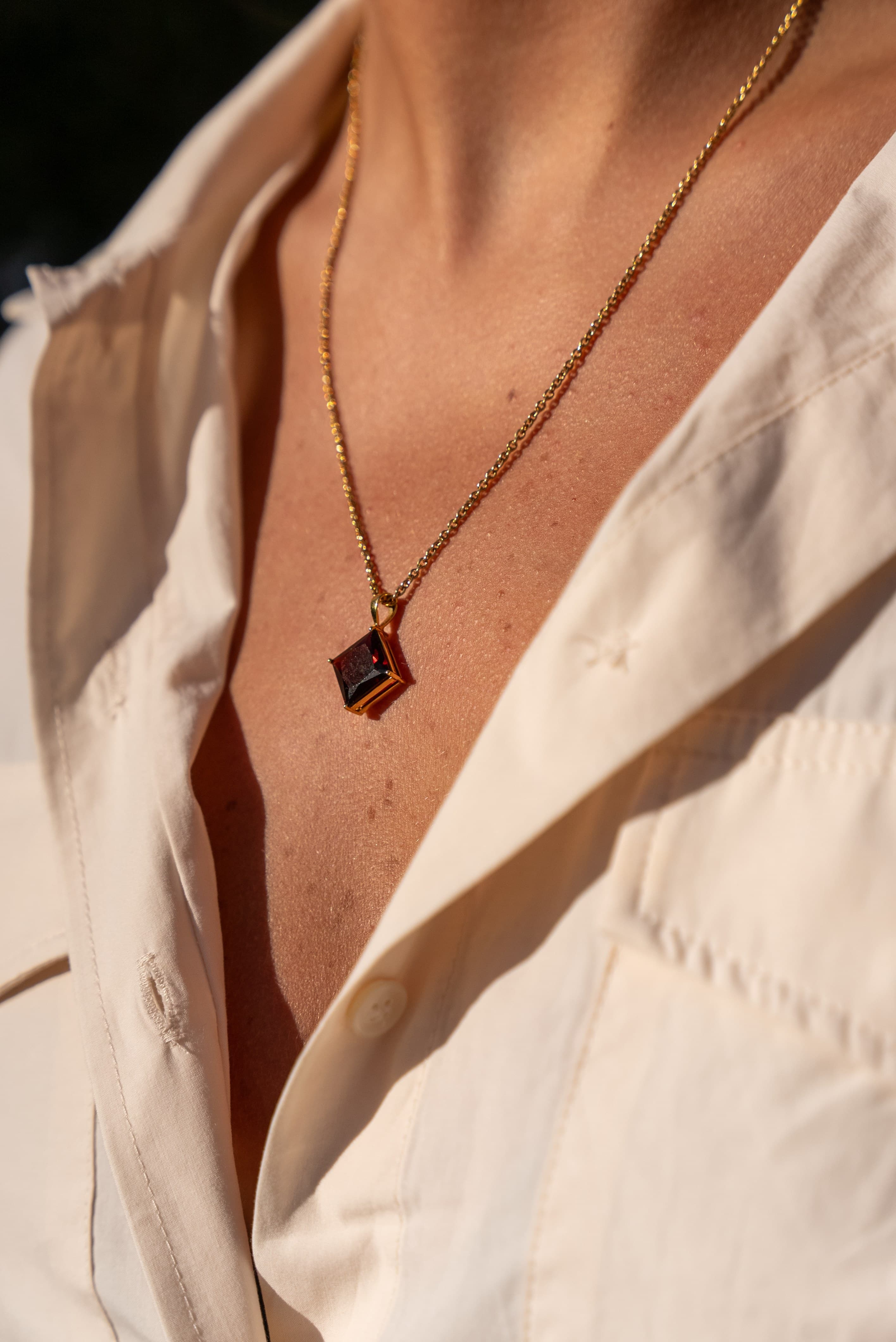 Collier Bertille - Grenat Pyrope, photo 6