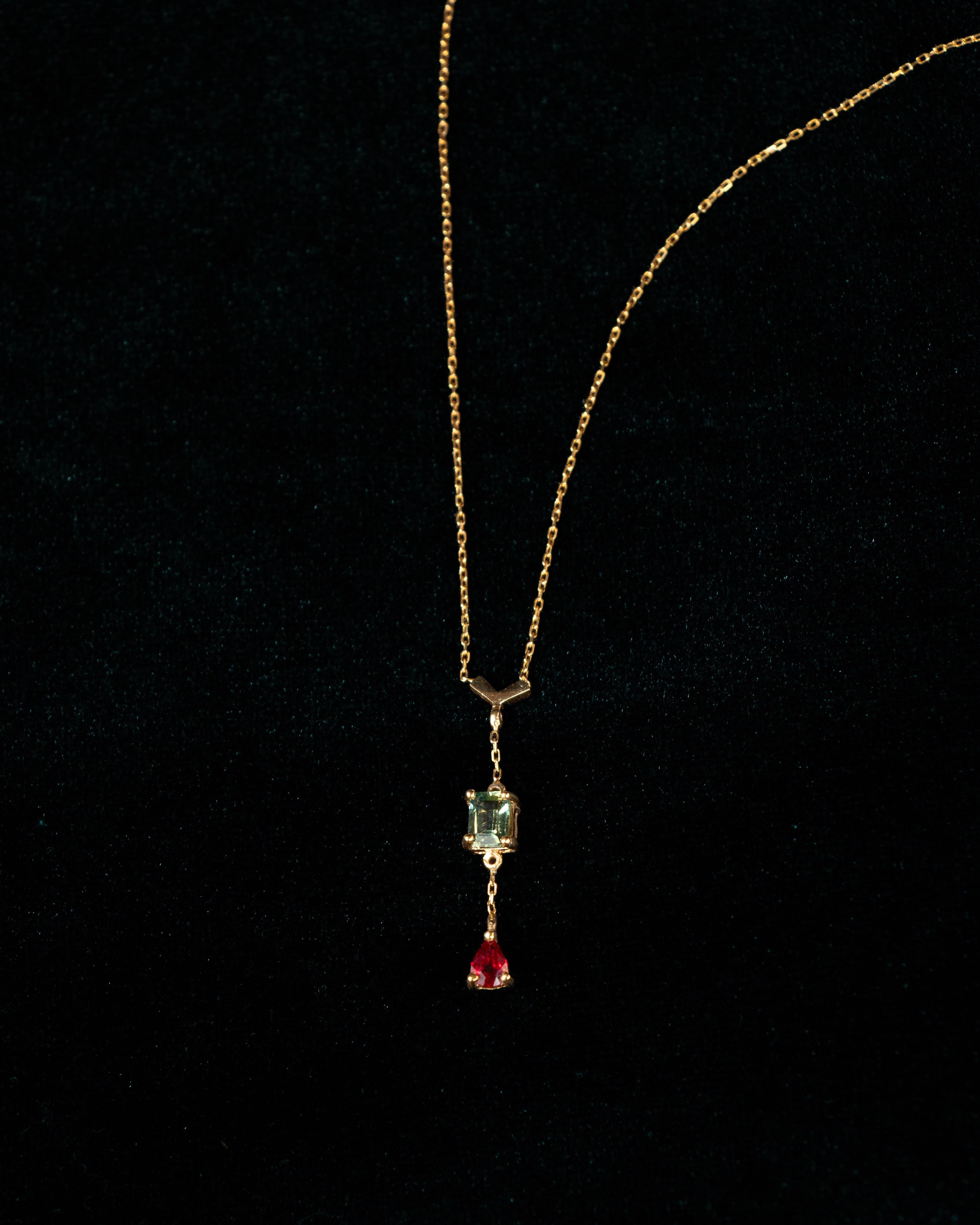 Collier Tosca - Saphir et Rubis, photo 4