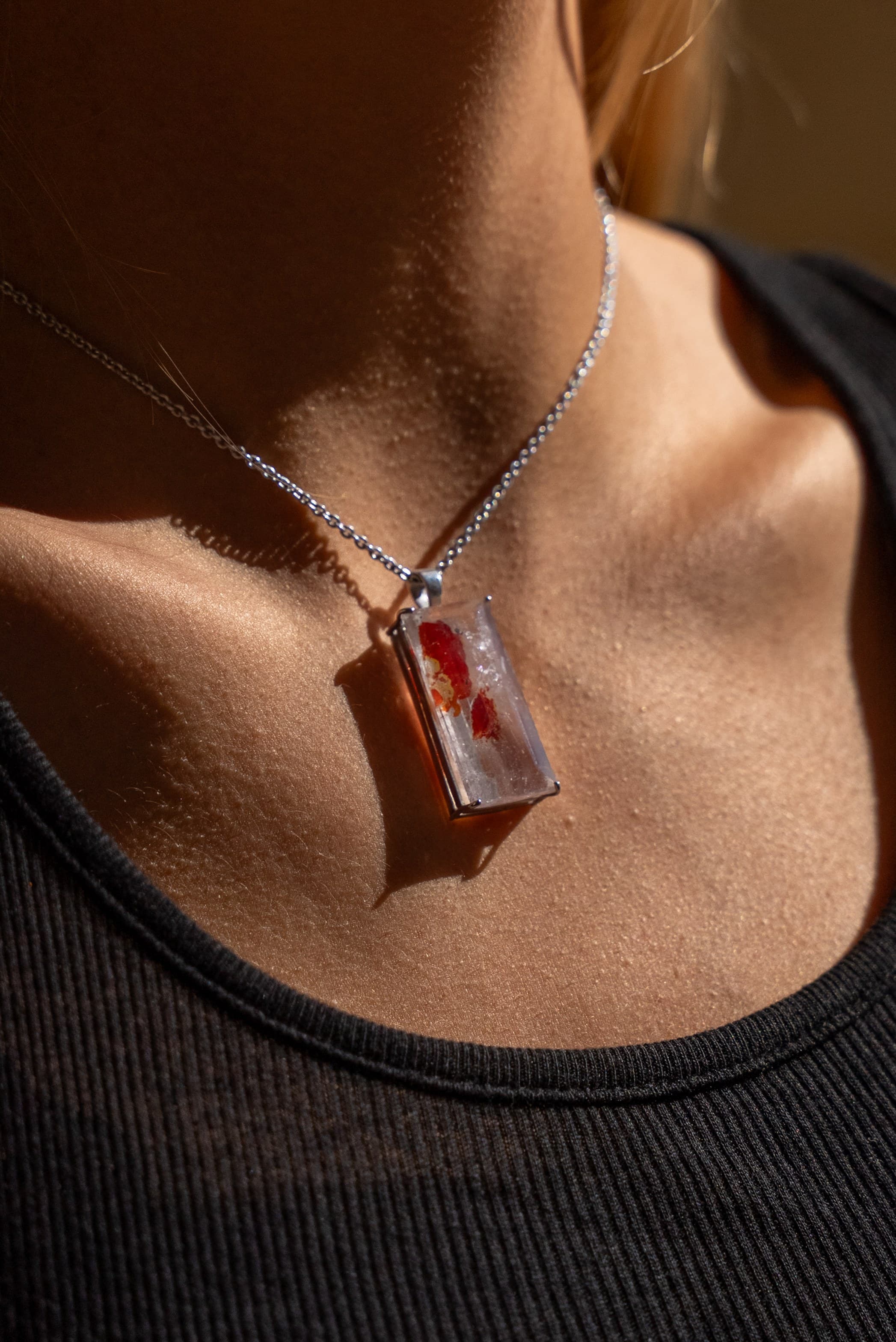 Collier Agathe - Quartz Hématoïde