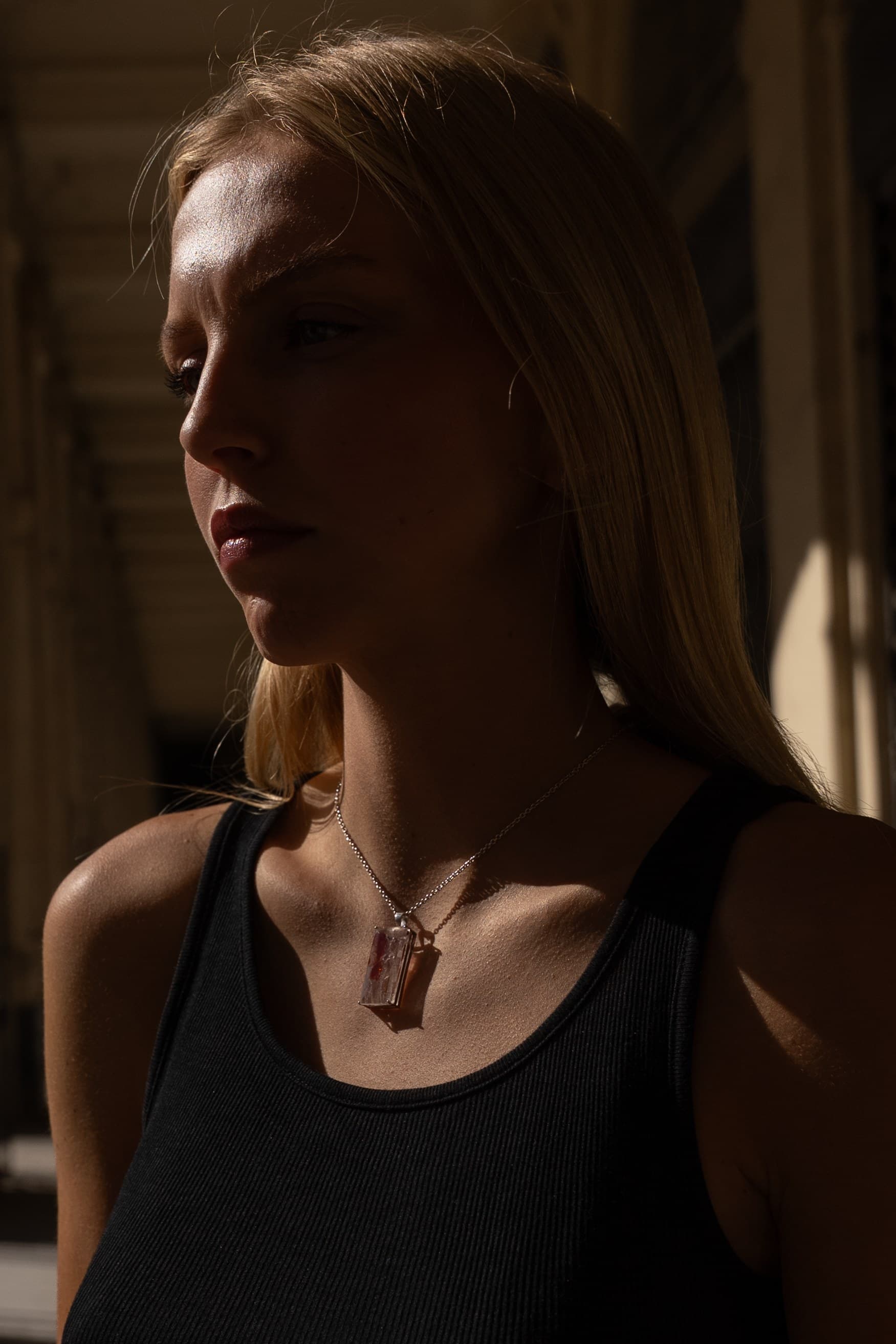 Collier Agathe - Quartz Hématoïde, photo 3