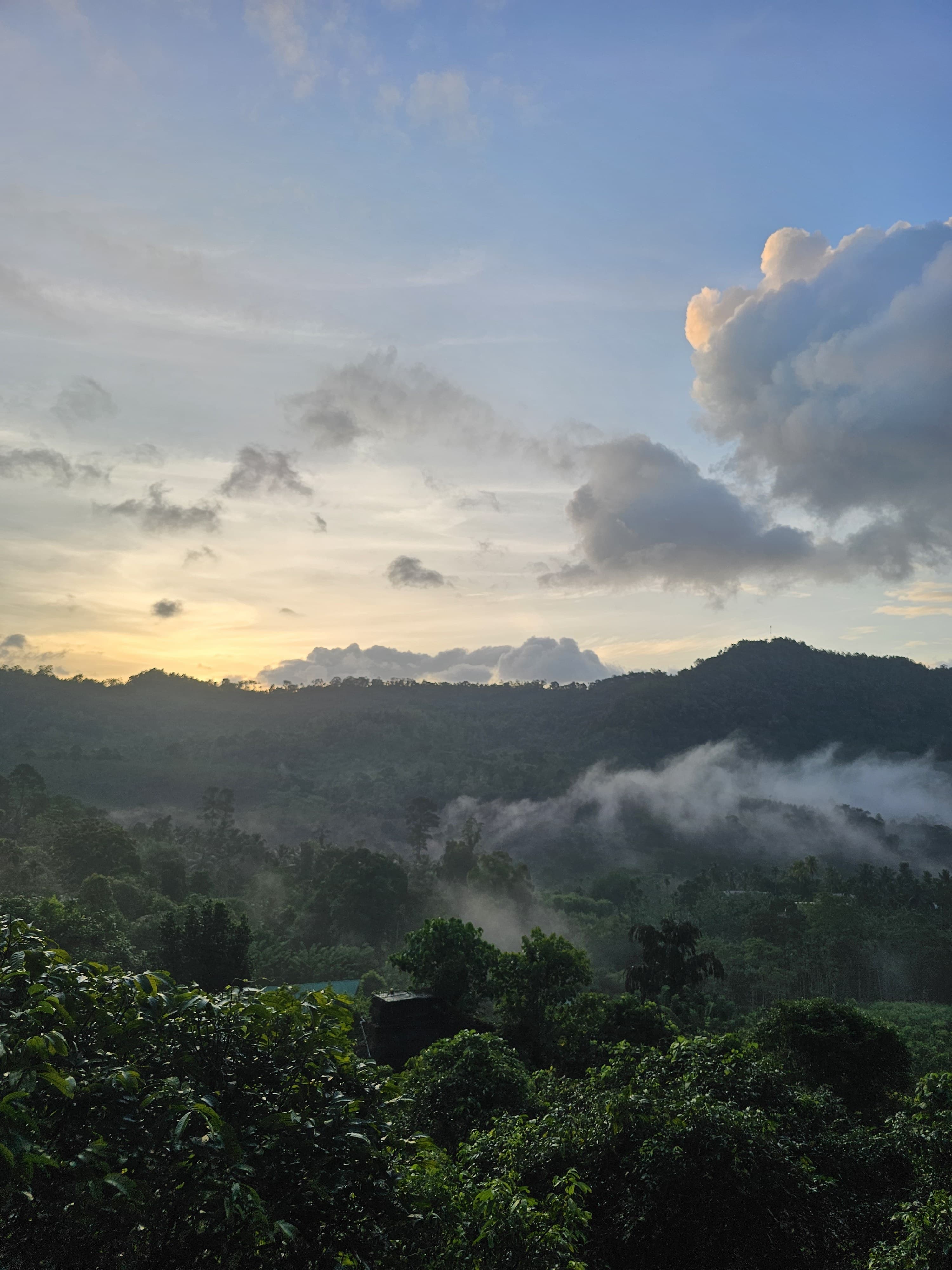 Lever du soleil à Ratnapura